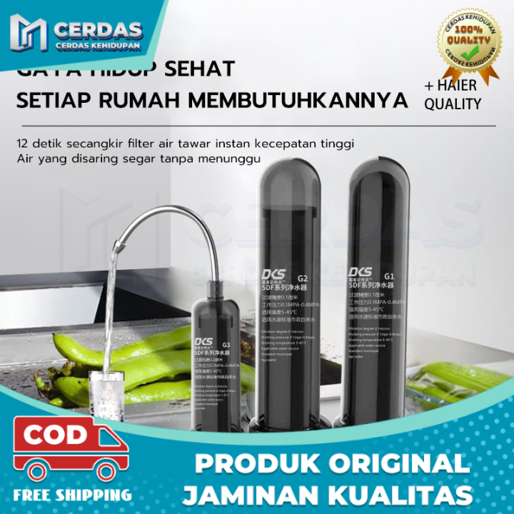 Water Purifier Filter Air Supaya Jernih Filter Penjernih Air Kran Pure It Germkill Kit Filter