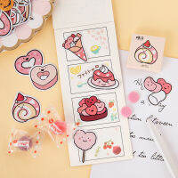 imoda 45sheetsbox Sweets Dessert Stickers, Creative Scrapbook Decoration Special-shaped Sealing Stickers