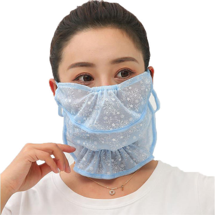 หน้ากากเปิดหน้าหน้ากากป้องกันแสงแดดผู้หญิงบางฤดูร้อน-seluruh-wajah-ผู้หญิงป้องกันคอหน้ากากขี่มอไซด์ป้องกันฝุ่นปาก-menjiuyaoliangshi