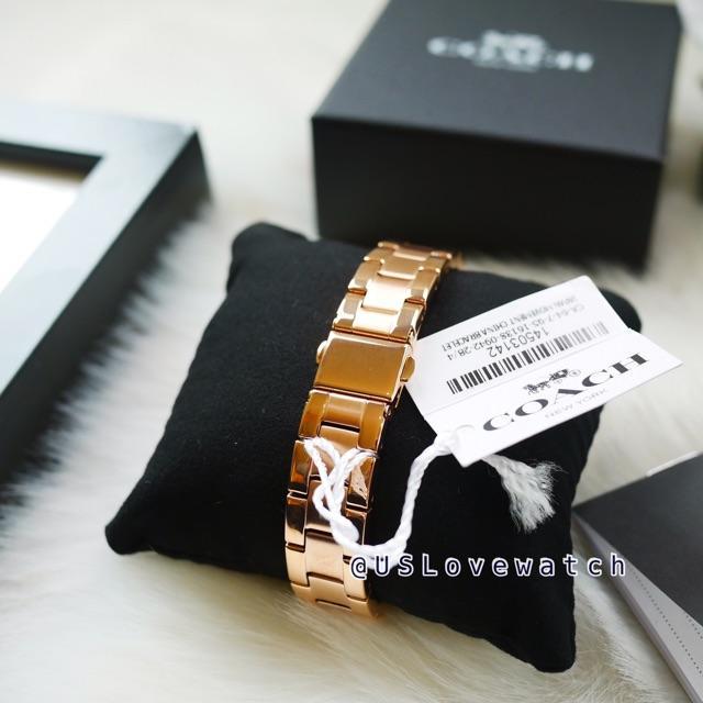 uslovewatch-จัดส่งฟรีems-ผ่อน0-10ด-นาฬิกาข้อมือ-coach-แท้-womens-quartz-watch-14503142-rosegold