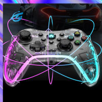 RGB Gamepads จอยควบคุมเกมบลูทูธที่เข้ากันได้สำหรับสวิตช์คอมพิวเตอร์โทรศัพท์มือถือที่ถือเกม