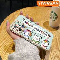 YIWESAN เคสสำหรับ Xiaomi Redmi 12C Redmi A1 Redmi เคส S2แฟชั่นบางรูปการ์ตูนสัตว์น่ารักหรูหราเคสโทรศัพท์ซิลิโคนนิ่มเคสกันกระแทกคลุมทั้งหมดป้องกันเลนส์กล้อง