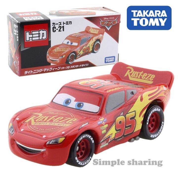 Takara Tomy Cars Tomica C-21 Lightning Mcqueen (Car3 Standard Type ...