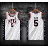 BROOKLYN NETS JASON KIDD #5  WHITE &amp; BLUE JERSEY | FULL SUBLIMATION JERSEY