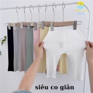 Quần Legging Lửng Cho Bé Gái DÁNG DÀI Qua Gối thun tăm SIÊU CO GIÃN