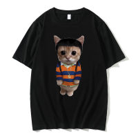 Funny Rapper Kanye West Graduation Kitty T-shirt Male Fashion 100% Pure Cotton T Shirts Men Hip Hop Rap Style Tshirt Unisex Tees 4XL 5XL 6XL