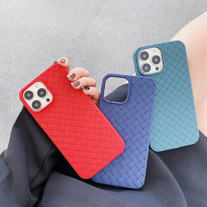 เคสโทรศัพท์มือถือแบบนิ่ม-tpu-สีพื้น-สําหรับ-iphone-7-8-plus-11-12-13-14-pro-promax