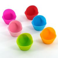 Silicone Cake Mold Round Muffin Cup Cake Baking Mold Reusable Household Cooking Bakeware Silicone Molds Cupcake Baking Cups