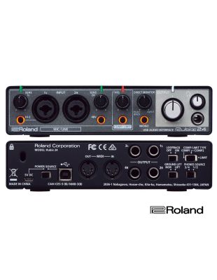 Roland  Rubix 24 ออดิโออินเตอร์เฟส แบบ 2-in / 4-out คุณภาพเสียงระดับสตูดิโอ ต่อ MIDI ได้ ต่อหูฟังได้ รองรับการใช้งานบน PC, Mac, iPad + แถมฟรีโปรแกรม Alberton Live Li
