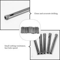 50Pcs Diamond Coated Drill Bit Set 6mm Diamond Tipped Hole Saw for Tile, Glass, Ceramics, Porcelain, Marble