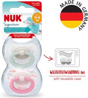 จุกหลอกNUK Signature Baby Dummy  0-6 months