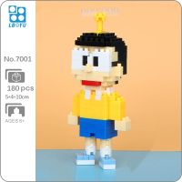 Boyu 7001 Anime Cartoon Doraemon Nobita Nobi School Boy 3D Model DIY Mini Diamond Blocks Bricks Building Toy for Children no Box