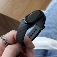 【LZ】 Carbon Fiber Strap For Xiaomi Mi Band 7 nfc Wristband smartwatch MIband 5 silicone bracelet correa Mi Band 4 5 3 6 accessories