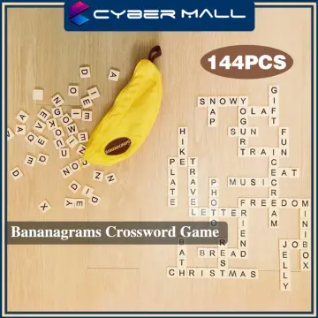 Bananagrams Crossword Family Fun Game Bananagram Word Play Banana 100  Complete for sale online