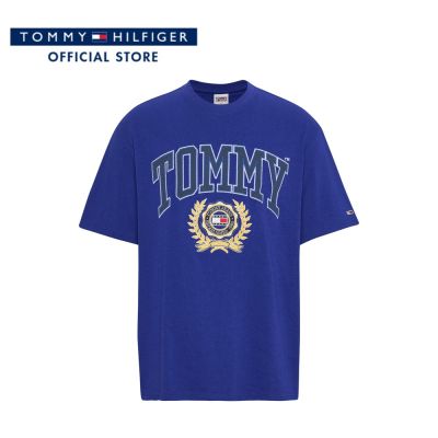 Tommy Hilfiger เสื้อยืดแขนสั้นผู้ชาย รุ่น DM0DM16832 C9B - สีน้ำเงิน