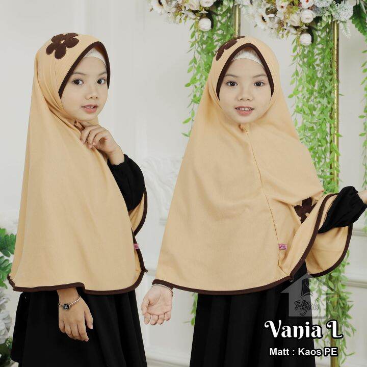 BISA COD-TERBARU Kerudung Anak Sekolah SD Model Vania KW Size M Dan L ...