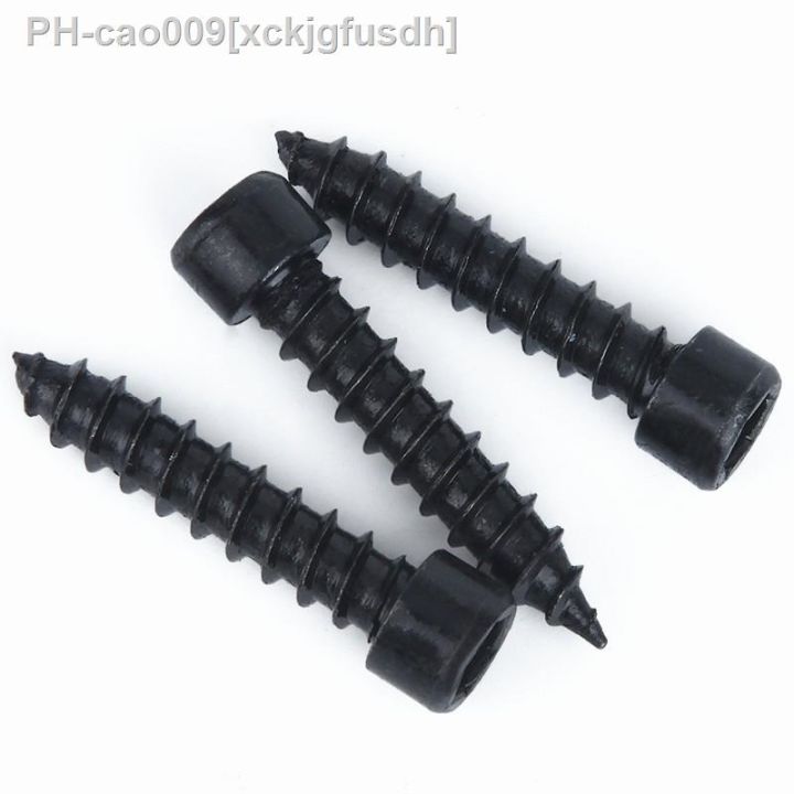 50pcs-m2-m2-6-m3-m3-5-m4-carbon-steel-with-black-hexagon-socket-cap-head-self-tapping-screw-model-screw