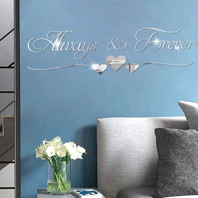 ✕卍 JM3181 English 3 d mirror wall stickers since TV setting metope of the sitting room adornment of bedroom the head of a bed