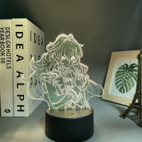 3d Led Night Light Lamp Genshin Impact Diluc Acrylic Led Lamp Game