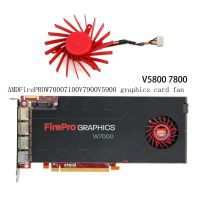 Gratis Ongkir/ต้นฉบับ☢AMD FirePRO W7000 V5800 PLD06010B12HH พัดลมกราฟิก5900 7800 7900