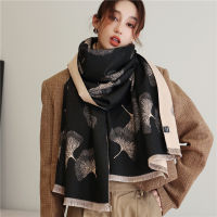 2021 New Fashion Scarf Women Winter Cashmere Shawls Thick Wraps Female Warm Bufanda Floral Pashmina Foulard Hijab Blanket