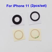 Yuyond กล้องมองหลัง100pcs50set หลังที่เปลี่ยนฝาครอบเลนส์กระจกสำหรับ Iphone 11พร้อมสติกเกอร์กาว