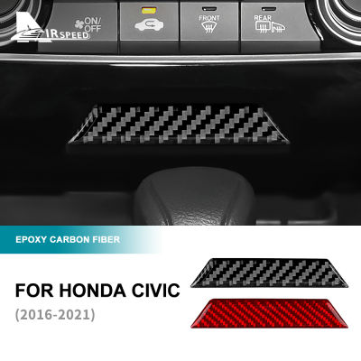HOT กล่องเก็บของ คาร์บอนไฟเบอร์ ดัดแปลง สําหรับ Honda Civil 2016-2021