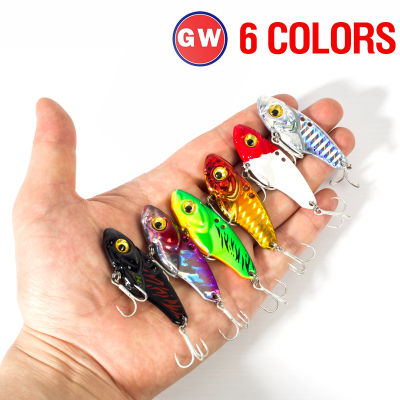 โลหะ VIB Lure 5G/7G/10G/15G/20G 3D ช้อน Spinner Balancer Fishing Lure Sinking Jig Hard เหยื่อตกปลา