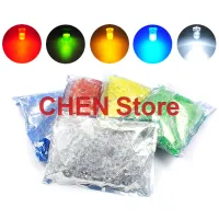 1000PCS NEW 3MM 5MM LED Bulb Light-Emitting Diode F3 F5 Red Green Yellow Blue White Straight Plug Whole Package