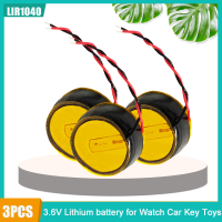 1-3PCS LIR1040 LIR 1040 3.6V 35MAh แบบชาร์จไฟได้2สายสำหรับ TWS ชุดหูฟังบลูทูธนาฬิกาปุ่มเหรียญ Cell2023