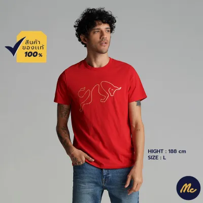 Mc Jeans เสื้อยืดผู้ชาย แขนสั้น สีแดง MTSZ599