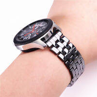 20mm22mm bright black white ceramic strap for Samsung S3 S4 Galaxy Watch Active2 46mm 42mm 44mm watch strap celet wrist band