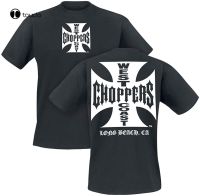 West Coast Iron Cross Choppers T-Shirt Black Fashion Mens Tees Tee Shirt