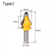 【NEW】 MULTI DEAL 1Pc 12Mm 1/2 "Shank 12.7 Armrest Mill Handrail Router Bits ชุดหยักขลุ่ย Tenon Milling Cutter สำหรับไม้เครื่องตัดไม้ MC03157