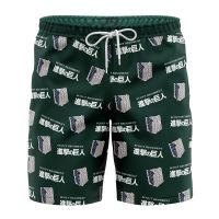 2023 NewScouting Regiment Attack On Titan Board Shorts กางเกงว่ายน้ำ