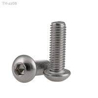 AXK ISO7380 Button Head Stainless Steel 304 Allen Screw Hex He Stainless Steel 304 Hex Set Round Mushroom Hexagon M5 M6