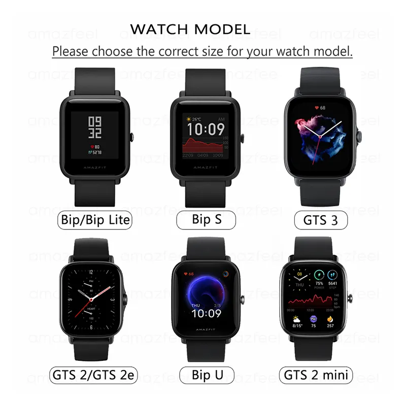  Resin Watch Band for Amazfit GTS/GTS 2/GTS 3/GTS 2e