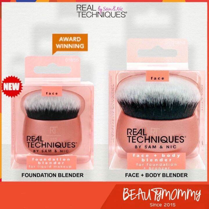 ♛REAL TECHNIQUES Foundation Blender Face+Body Blender (NEW)☁ Lazada.co.th