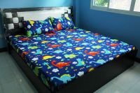 CKBEDROOM-0011644 ผ้าปูที่นอน ขนาด 6/5/3.5 ฟุต สีพื้น  มินิมอล รัดมุม 4 ด้าน  ยาว 8- 10 นิ้ว วินเทจ fit sheet