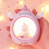 Unicorn Small Night Lamp Xingx Lamp Ornaments Ins Girls Room Decoration Holiday Dress-Up Table Lamp Decoration Colored Lights