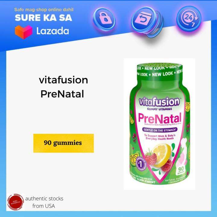 vitafusion Prenatal Gummy Vitamins, 90 gummies [EXPIRY 08/2022] Lazada PH