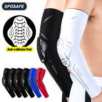 1Pair Sports Crashproof Compression Elbow ce Pads Breathable Arm Protector Sleeves for Cycling Basketball Football Volleyball