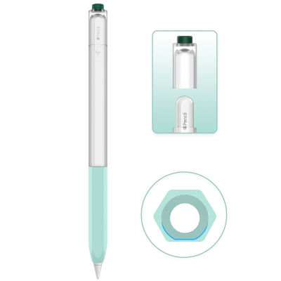 ซิลิโคนอ่อนนุ่มสไตลัสป้องกัน Capacitive ปากกาแขนป้องกันกรณีลื่นปกเข้ากันได้สำหรับ Ipencil 2สี