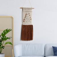 Fityle Macrame ทอด้วยมือแขวนผนังพรมผนังฉากหลังศิลปะบนผนังเครื่องตกแต่งฝาผนังพรมทอแขวนผนังแบบโบฮีเมียนสำหรับห้องนั่งเล่นห้องนอนระเบียงงานแต่งงาน