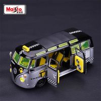 Maisto 1:25รถตู้โฟล์คสวาเกน SAMBA โมเดลรถยนต์รถบัสอัลลอย Diecast รถบัสเดินทางโลหะโมเดลรถยนต์การจำลองสูงของขวัญชุดของเล่นเด็ก