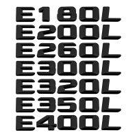 Modified Digital Alphabet Black and Silver E180L E200L E260L E300L E320L E350L E400L Metal Car Rear Sticker for Mercedes Benz Auto 3D Letter Number Trunk Emblem Badge Decal Accessories yang