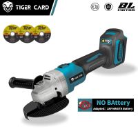 125mm Brushless Electric Angle Grinder M14 Impact Grinding 6 Speed Woodworking Cutting Machine For Makita 18V Battery Power Tool