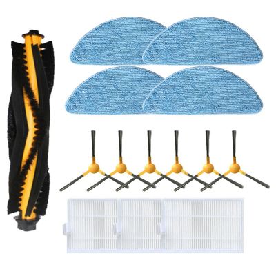 For Alfawise V8S Pro E30B Main Brush Roller Side Brush HEPA Filter Mop Cloths Vacuum Spare Parts Replacement