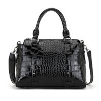 Alligator Patterrn Designer Female Shoulder Bag Ladies Tote Luxury Patent Leather Handbags for Women Crossbody Bag