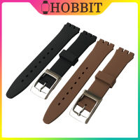 สายนาฬิกาข้อมือสำรองสายนาฬิกาสำหรับ Swatch สายรัดข้อมือซิลิโคนป้องกันรอยขีดข่วนแฟชั่นคุณภาพสูง17Mm 19Mm